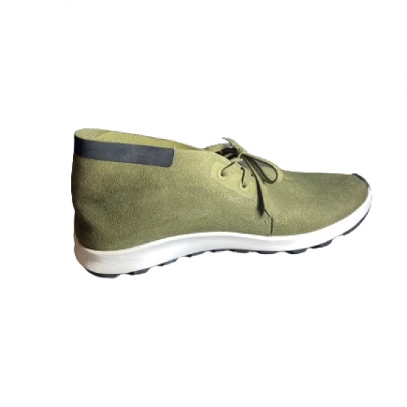 NATIVE Army green faux suede running shoes - Picture 2 of 2